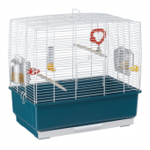 Оборудвана клетка за птици CAGE REKORD 3 WHITE 49х30х48,5см.